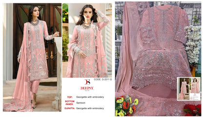 D 2011 Deepsy Georgette Pakistani Salwar Suits