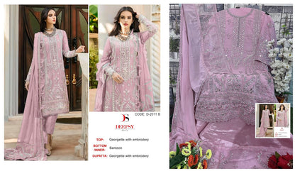D 2011 Deepsy Georgette Pakistani Salwar Suits