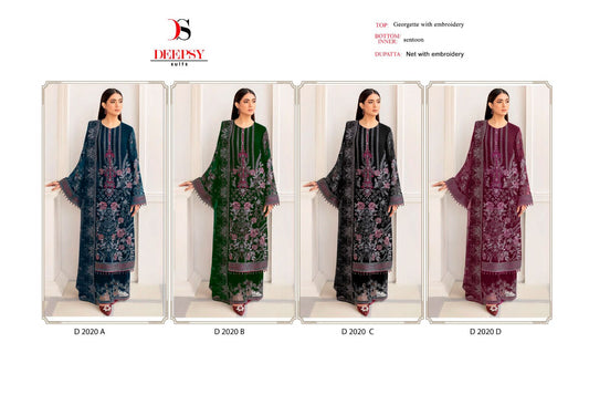 D 2020 Deepsy Georgette Pakistani Salwar Suits