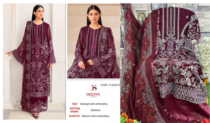 D 2020 Deepsy Georgette Pakistani Salwar Suits