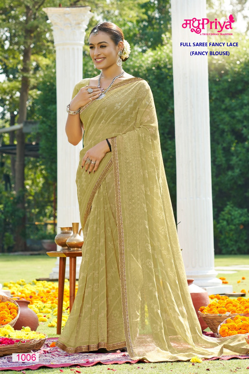 Dairy Milk-2 Madhupriya Chiffon Sarees