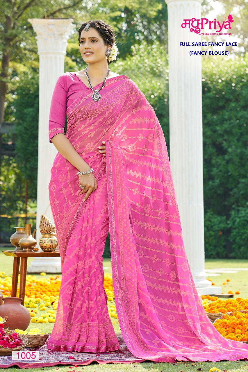 Dairy Milk-2 Madhupriya Chiffon Sarees