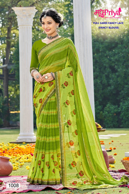 Dairy Milk-3 Madhupriya Chiffon Sarees