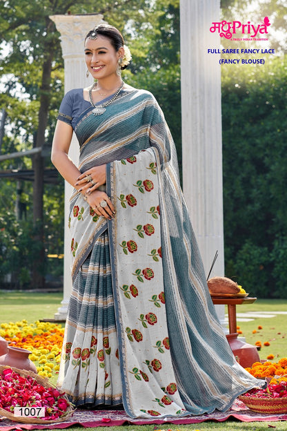 Dairy Milk-3 Madhupriya Chiffon Sarees