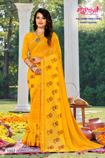 Dairy Milk-3 Madhupriya Chiffon Sarees