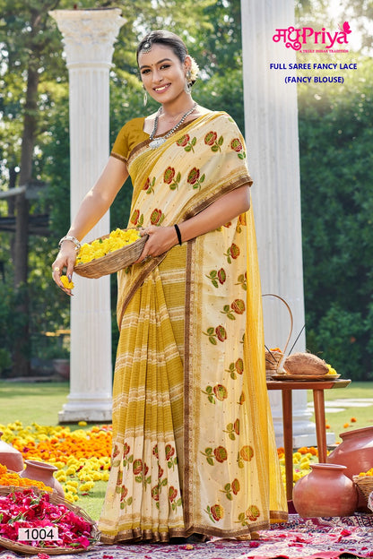 Dairy Milk-3 Madhupriya Chiffon Sarees