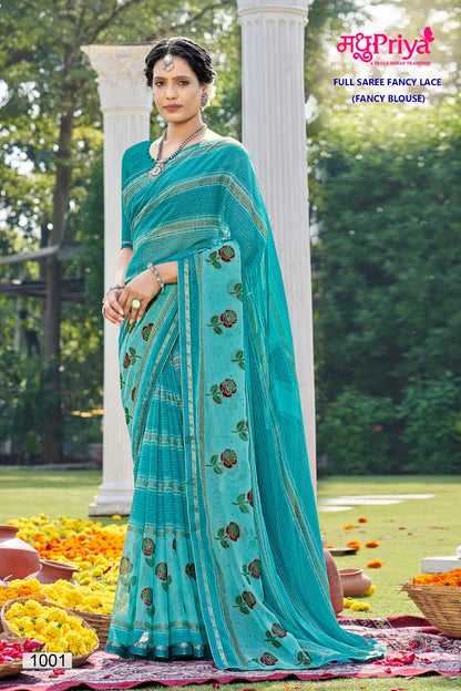 Dairy Milk-3 Madhupriya Chiffon Sarees