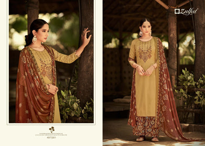 Damini-New Zulfat Designer Jaam Cotton Plazzo Style Suits