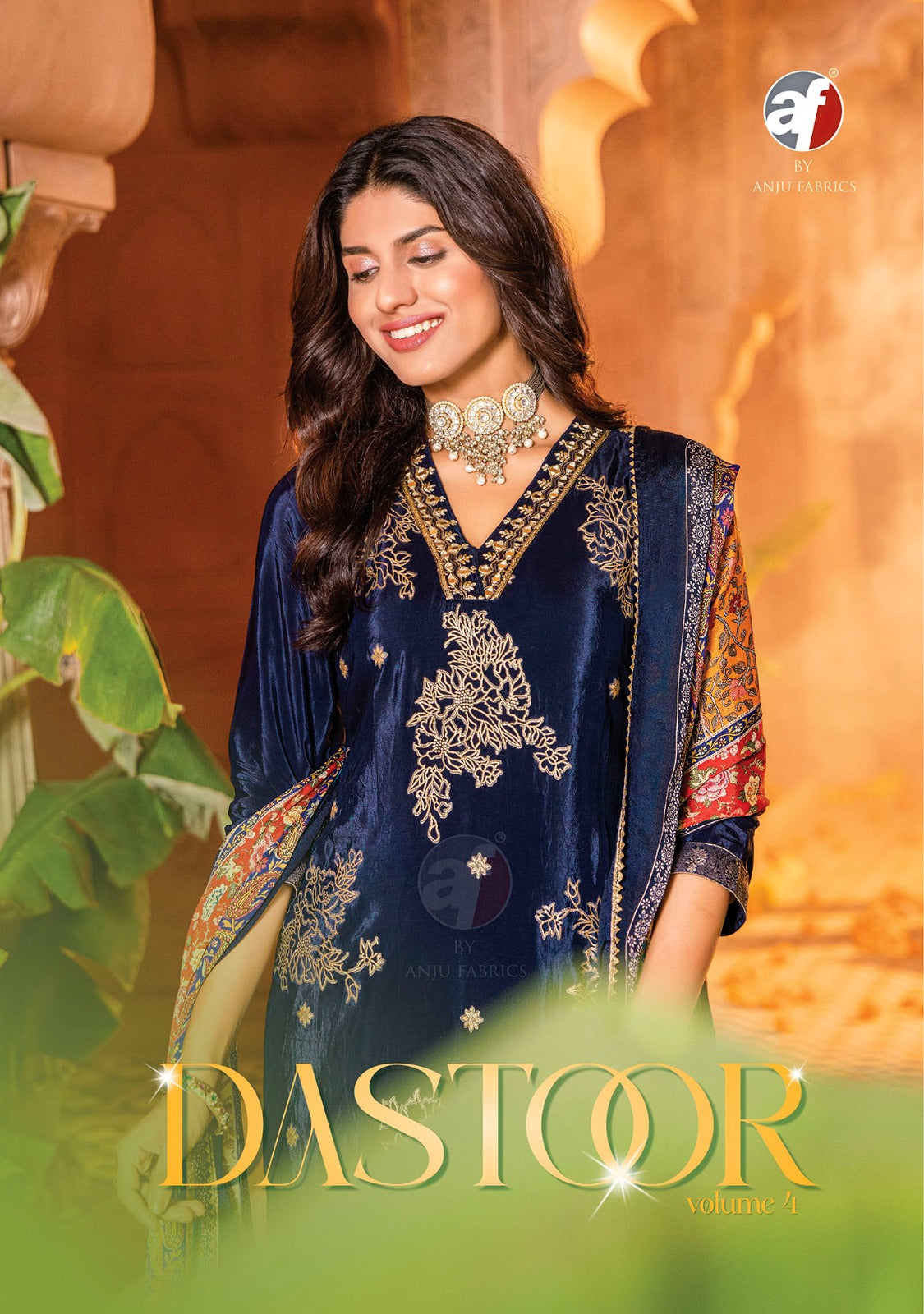 Dastoor Vol 4 Af Natural Crepe Readymade Pant Style Suits