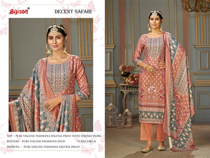 Decent Safari-2382 Bipson Prints Viscose Pashmina Suits