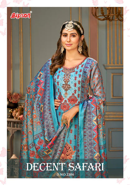 Decent Safari-2384 Bipson Prints Viscose Pashmina Suits