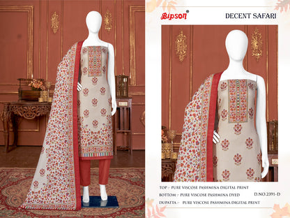 Decent Safari-2391 Bipson Prints Viscose Pashmina Suits