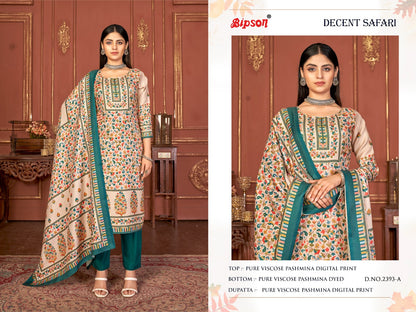 Decent Safari-2393 Bipson Prints Viscose Pashmina Suits
