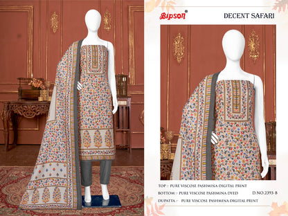 Decent Safari-2393 Bipson Prints Viscose Pashmina Suits