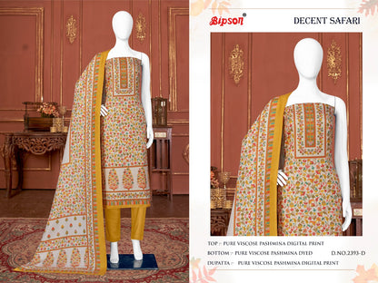 Decent Safari-2393 Bipson Prints Viscose Pashmina Suits
