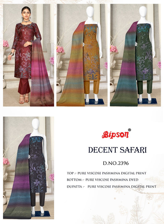 Decent Safari-2396 Bipson Prints Viscose Pashmina Suits