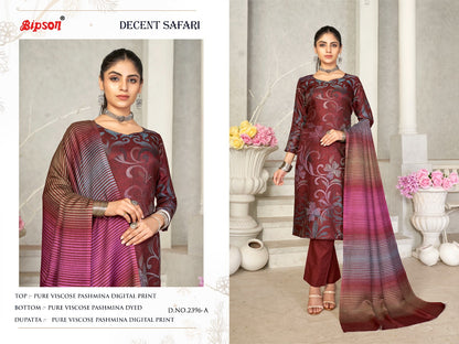 Decent Safari-2396 Bipson Prints Viscose Pashmina Suits
