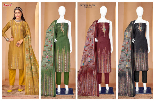 Decent Safari 2349 Bipson Prints Pashmina Suits