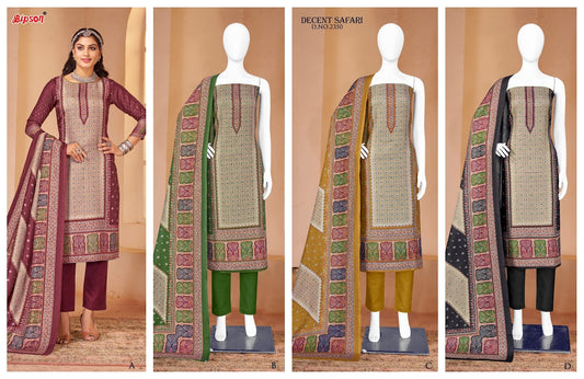 Decent Safari 2350 Bipson Prints Pashmina Suits