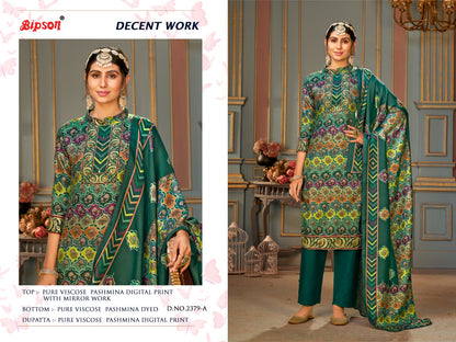 Decent Work-2379 Bipson Prints Viscose Pashmina Suits