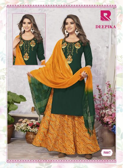 Deepika Raashi Rayon Readymade Skirt Style Suits