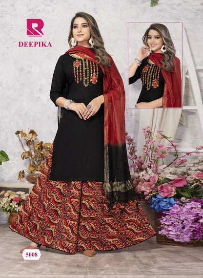 Deepika Raashi Rayon Readymade Skirt Style Suits