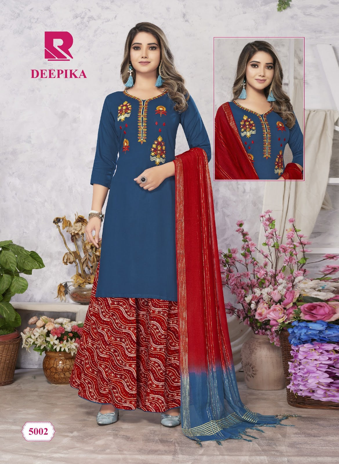 Deepika Raashi Rayon Readymade Skirt Style Suits