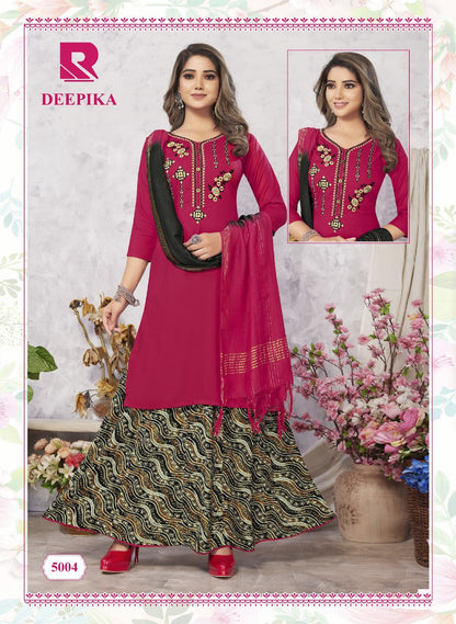 Deepika Raashi Rayon Readymade Skirt Style Suits