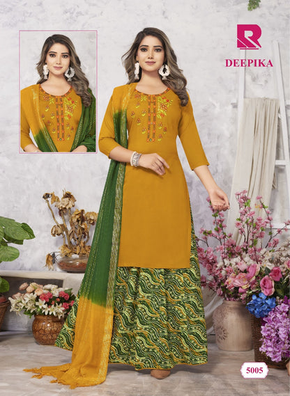 Deepika Raashi Rayon Readymade Skirt Style Suits
