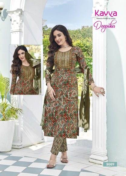 Deepika Vol-8 Kavya Cotton Readymade Pant Style Suits