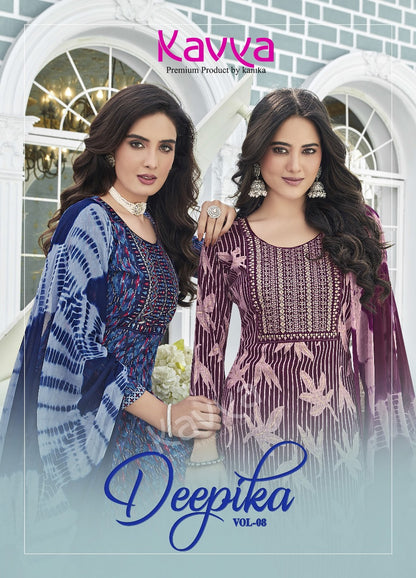 Deepika Vol-8 Kavya Cotton Readymade Pant Style Suits