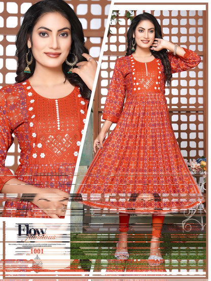 Deepika Vol 1 Kavinay Reyon Naira Cut Kurtis