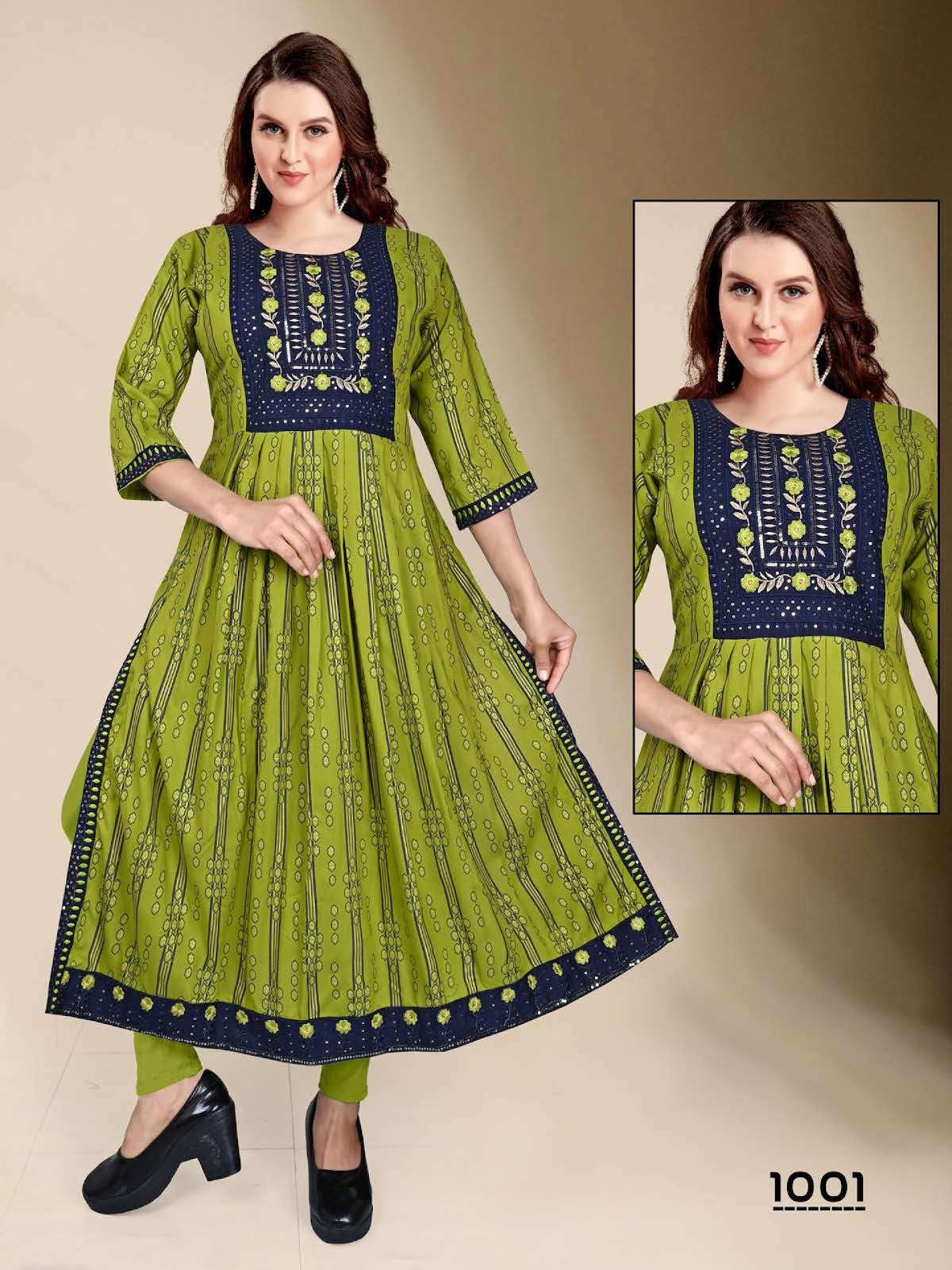 Deepika Vol 2 Kavinay Reyon Naira Cut Kurtis