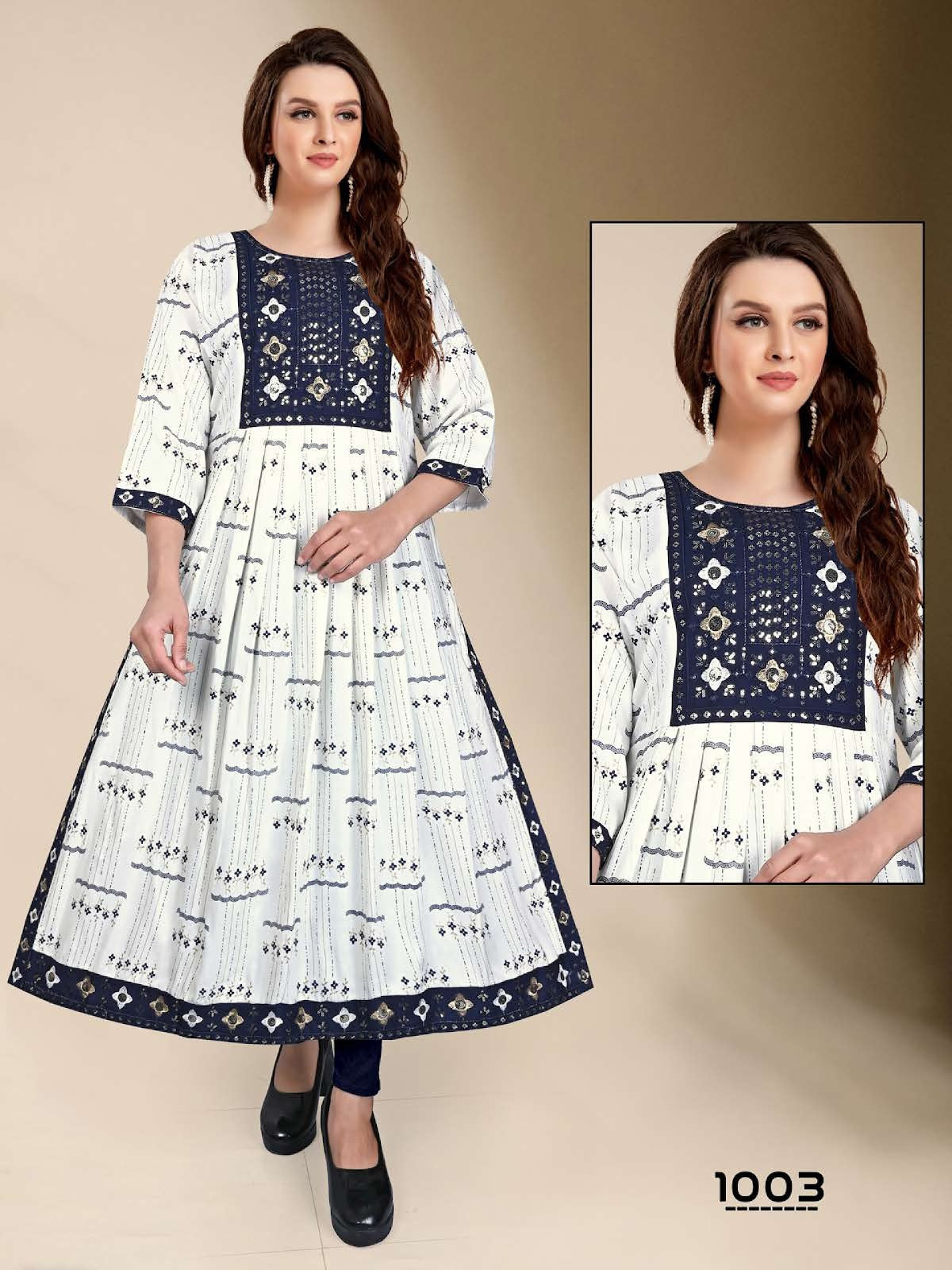 Deepika Vol 2 Kavinay Reyon Naira Cut Kurtis