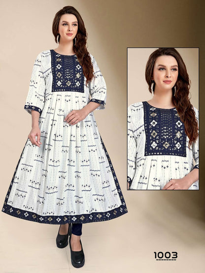 Deepika Vol 2 Kavinay Reyon Naira Cut Kurtis