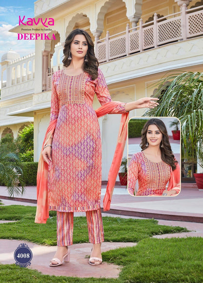 Deepika Vol 4 Kavya Rayon Readymade Pant Style Suits