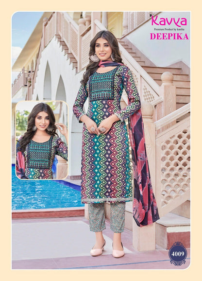 Deepika Vol 4 Kavya Rayon Readymade Pant Style Suits