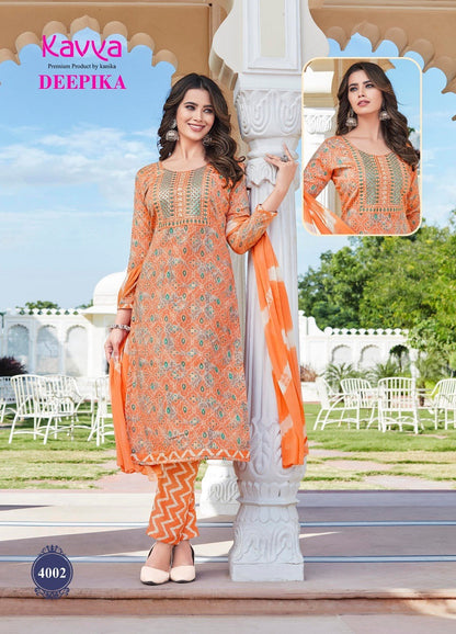 Deepika Vol 4 Kavya Rayon Readymade Pant Style Suits
