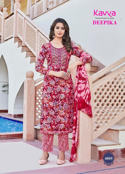 Deepika Vol 4 Kavya Rayon Readymade Pant Style Suits