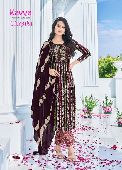 Deepika Vol 9 Kavya Rayon Readymade Pant Style Suits