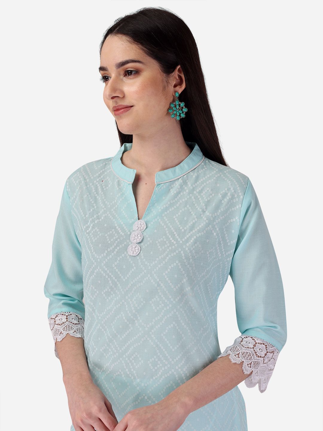 Deepkalaa Seamore Cotton Kurti Pant Set