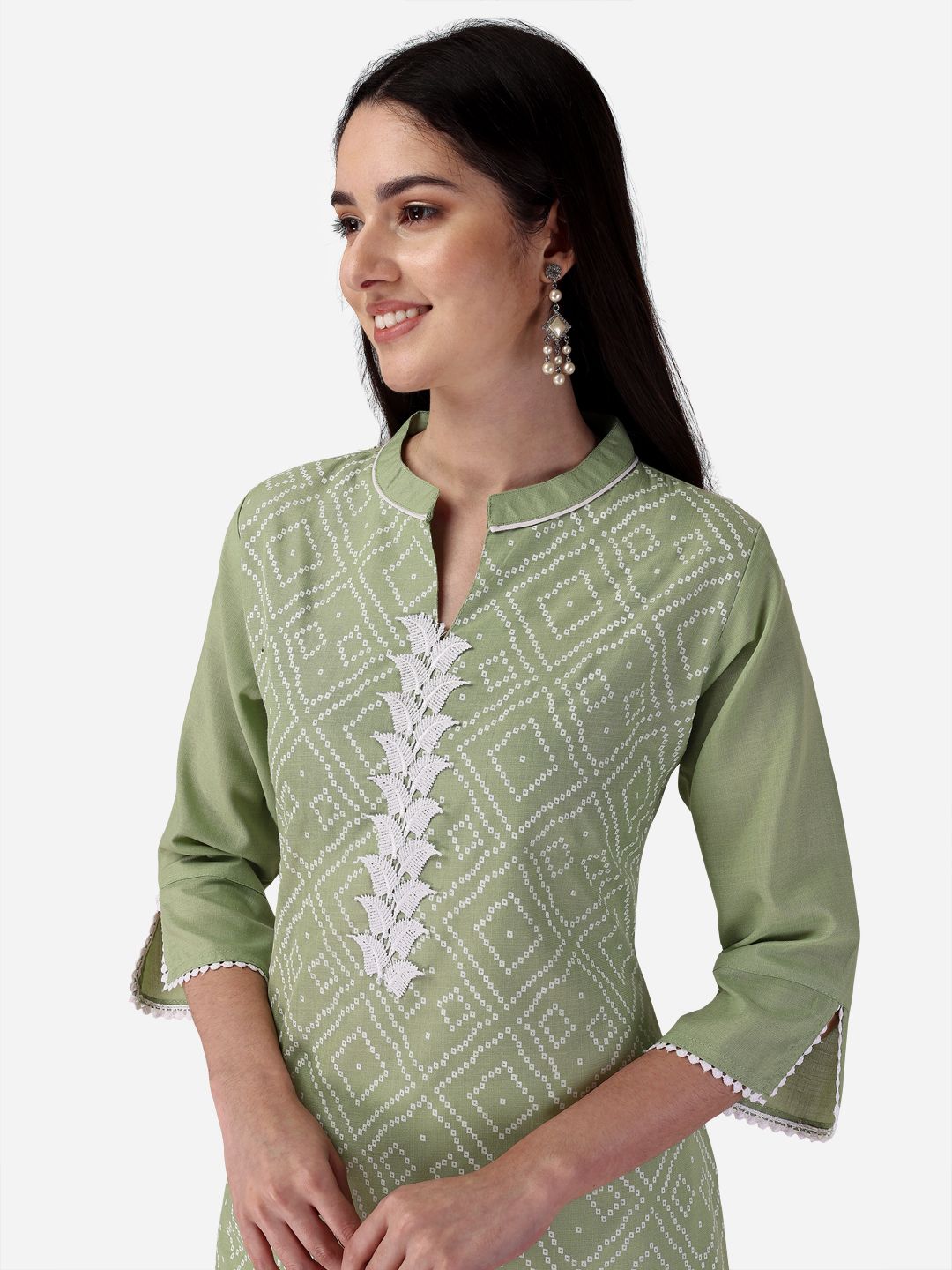 Deepkalaa Seamore Cotton Kurti Pant Set