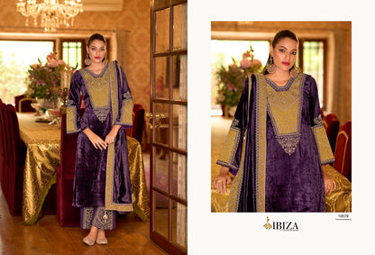 Delhi-6 Ibiza Viscose Velvet Suits