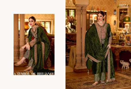 Delhi-6 Ibiza Viscose Velvet Suits