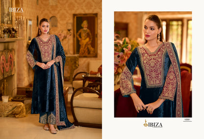 Delhi-6 Ibiza Viscose Velvet Suits