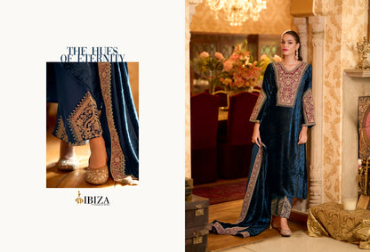 Delhi-6 Ibiza Viscose Velvet Suits