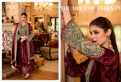 Delhi-6 Ibiza Viscose Velvet Suits