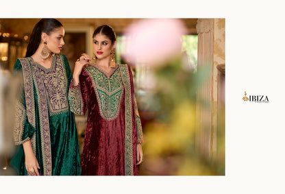 Delhi-6 Ibiza Viscose Velvet Suits