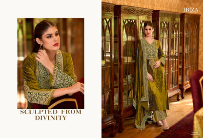 Delhi-6 Ibiza Viscose Velvet Suits