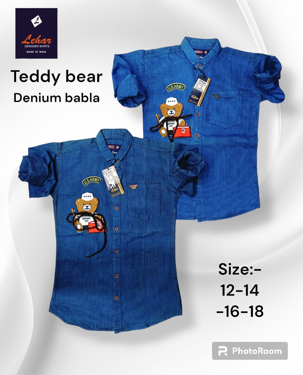 Design-10 Lehar Denim Boys Shirt